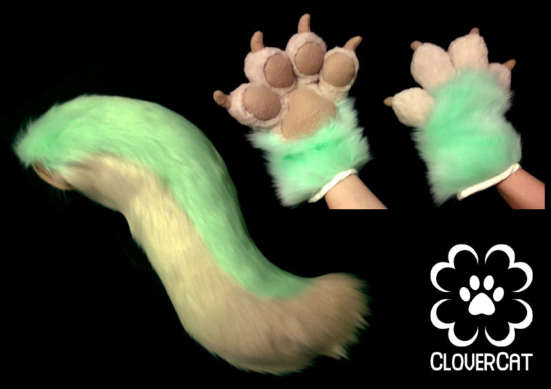 Handpaws, Tail: Mint, Cream