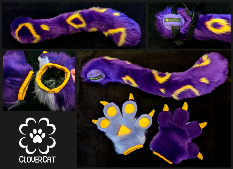 Handpaws, Tail: Purple, Yellow
